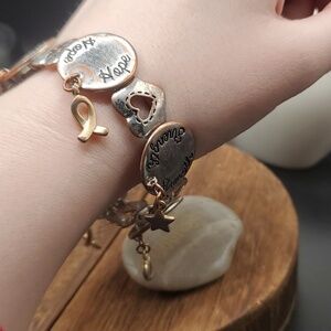 B2609‎ southwestern dangle charm bracelet faith hope inspirational